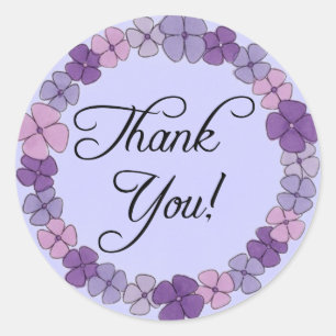 Floral Thank You Stickers