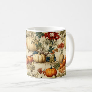 Floral Thanksgiving Vintage Pattern (10) Coffee Mug