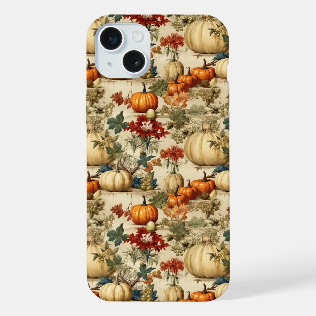 Floral Thanksgiving Vintage Pattern (10) iPhone Case (Back)