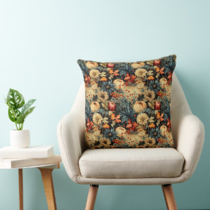 Floral Thanksgiving Vintage Pattern (12) Cushion