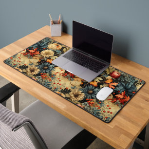 Floral Thanksgiving Vintage Pattern (12) Desk Mat