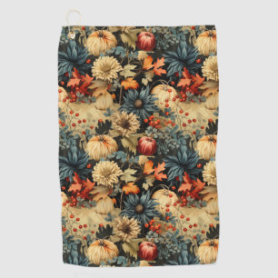 Floral Thanksgiving Vintage Pattern (12) Golf Towel