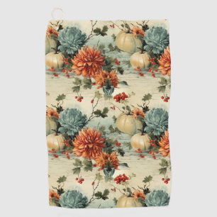Floral Thanksgiving Vintage Pattern (1) Golf Towel