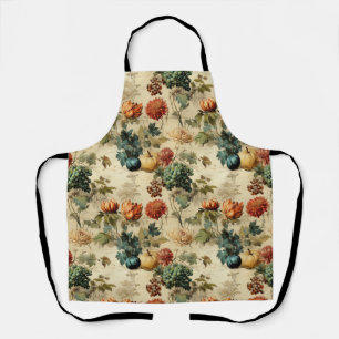 Floral Thanksgiving Vintage Pattern (2) Apron