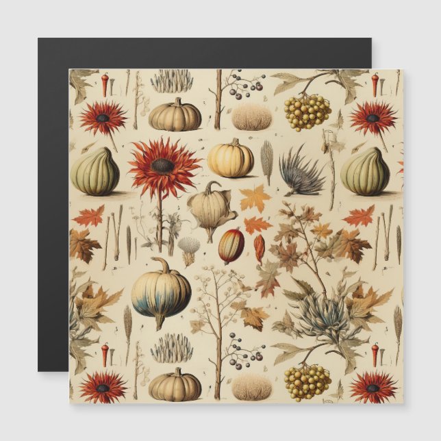 Floral Thanksgiving Vintage Pattern (3) (Front/Back)