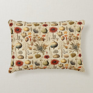 Floral Thanksgiving Vintage Pattern (3) Decorative Cushion
