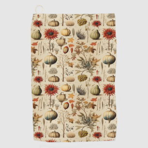 Floral Thanksgiving Vintage Pattern (3) Golf Towel