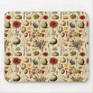 Floral Thanksgiving Vintage Pattern (3) Mouse Mat