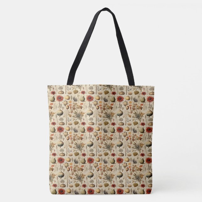 Floral Thanksgiving Vintage Pattern (3) Tote Bag (Front)