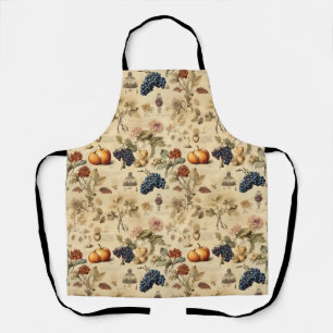 Floral Thanksgiving Vintage Pattern (4) Apron