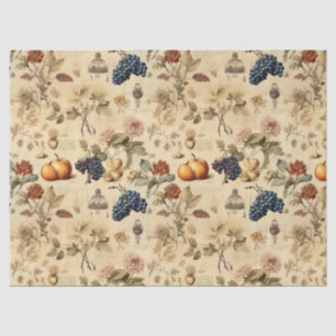 Floral Thanksgiving Vintage Pattern (4) Tissue Paper