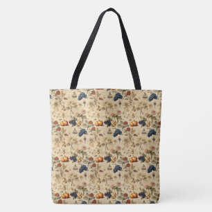Floral Thanksgiving Vintage Pattern (4) Tote Bag