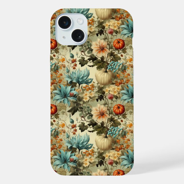 Floral Thanksgiving Vintage Pattern (5) iPhone Case (Back)
