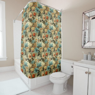 Floral Thanksgiving Vintage Pattern (5) Shower Curtain