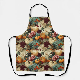 Floral Thanksgiving Vintage Pattern (8) Apron