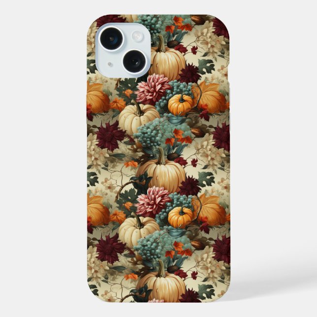 Floral Thanksgiving Vintage Pattern (8) iPhone Case (Back)