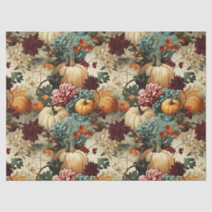 Floral Thanksgiving Vintage Pattern (8) Tissue Paper