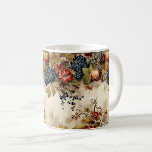 Floral Thanksgiving Vintage Pattern (9) Coffee Mug