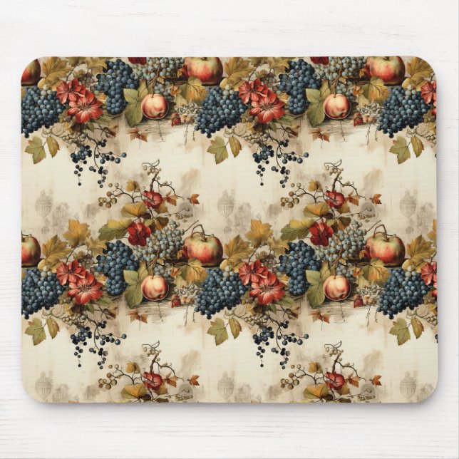 Floral Thanksgiving Vintage Pattern (9) Mouse Mat (Front)