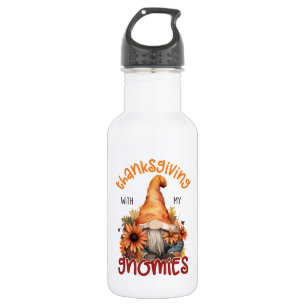 Floral Thanksgiving with my Gnomies 532 Ml Water Bottle
