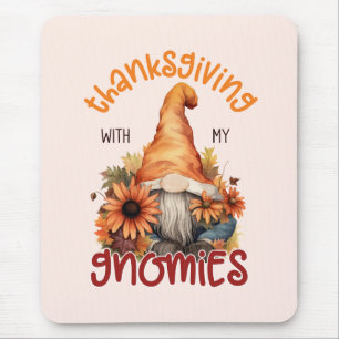 Floral Thanksgiving with my Gnomies  Mouse Mat