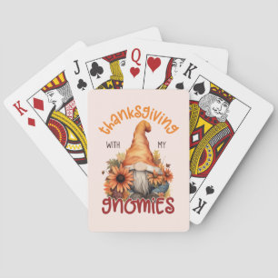 Floral Thanksgiving with my Gnomies Playing Cards