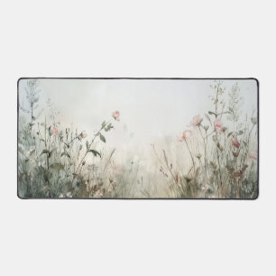 Floral-Themed Desk Mat