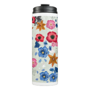 Floral Thermal Tumbler