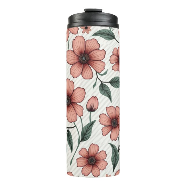 Floral Thermal Tumbler (Front)