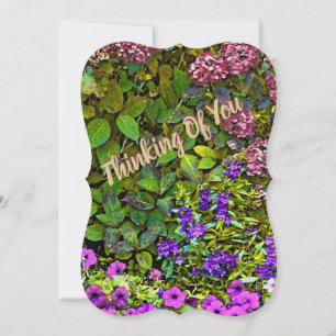 FLORAL"THINKING OF YOU"/PINK,PURPLE AND GREEN COLO