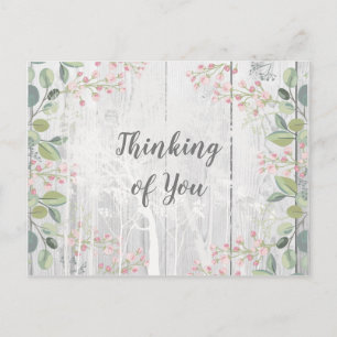 Floral Thinking of You Postcard