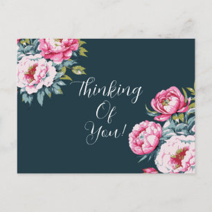 Floral Thinking Of You Postcard