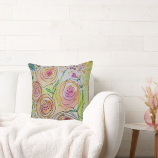 Floral Throw Pillow