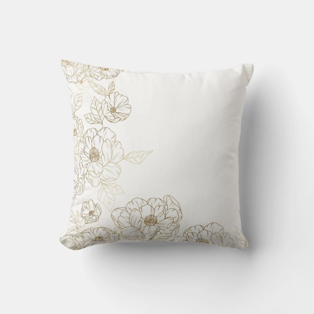 Floral Throw Pillow (Front)