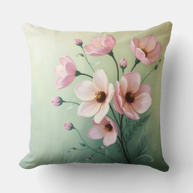 Floral Throw Pillow (Front)