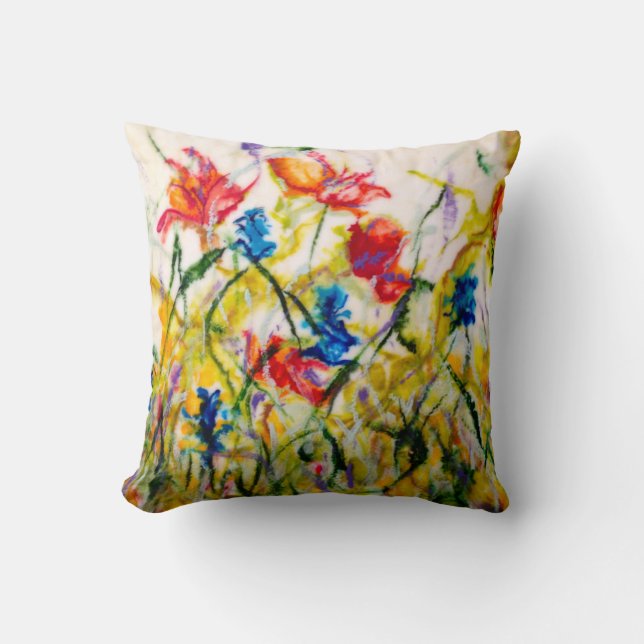 Floral Throw Pillow (Front)