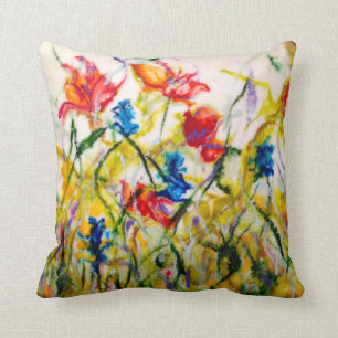 Floral Throw Pillow