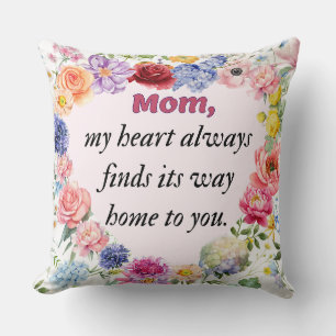 Floral Throw Pillow – Heartfelt Mother’s Day Gift