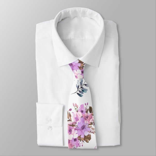 Floral  tie (Tied)