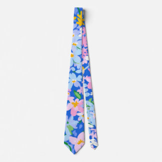 Floral Tie, Flower Tie, Tie Gift, Pink Flower Tie