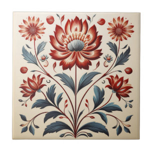 Floral  tile
