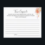 Floral Time Capsule wedding anniversary card<br><div class="desc">Add your own information and for further customisation,  click the link "click to customise further".
~ Check collection for matching games,  invitation,  signs,  and more ~</div>