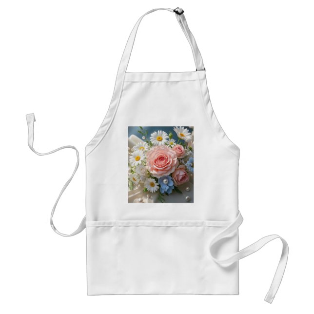 Floral Timeless elegance meets whispered romance Standard Apron (Front)