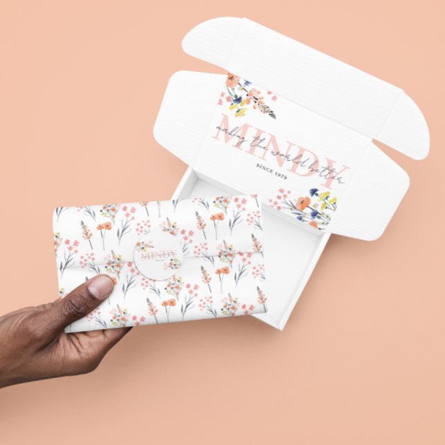 Floral Tissue Paper (Celebrate someone special with this watercolor floral tissue paper! Matching collection available! )