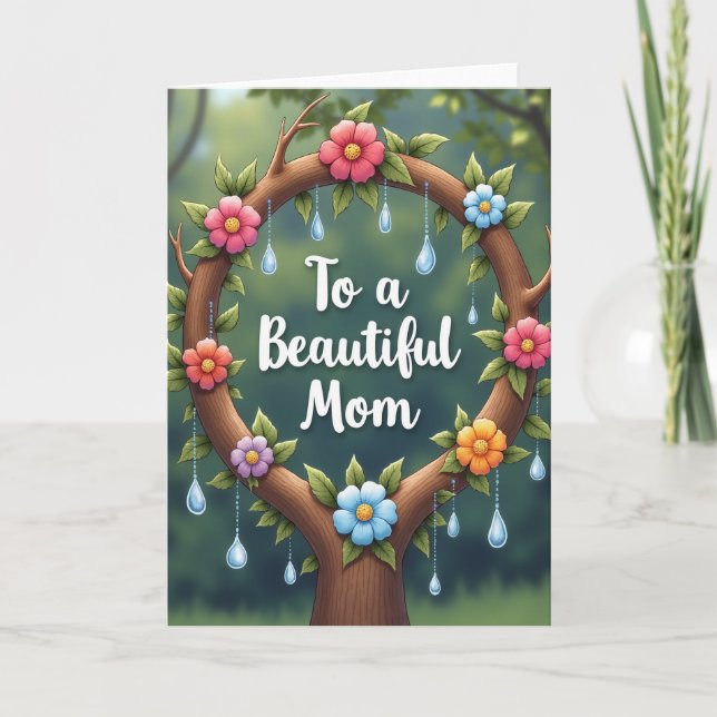 Floral To Mum Card (Front)