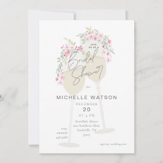 Floral Toast Invitation