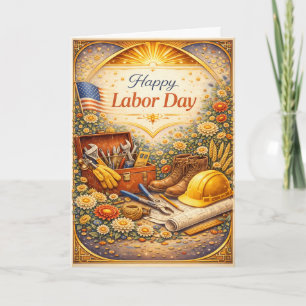 Floral Tools Happy Labor Day Card