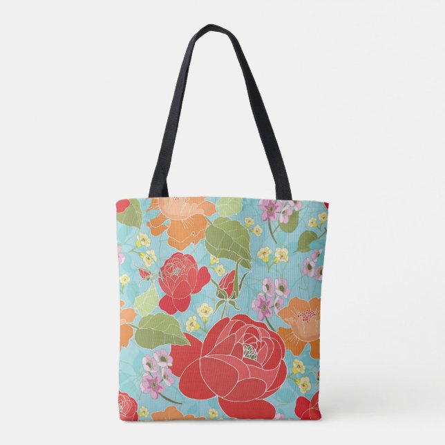 Floral Tote Bag (Back)
