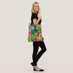 floral tote bag