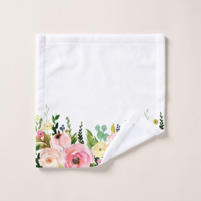 Floral Towel (Wash Cloth)